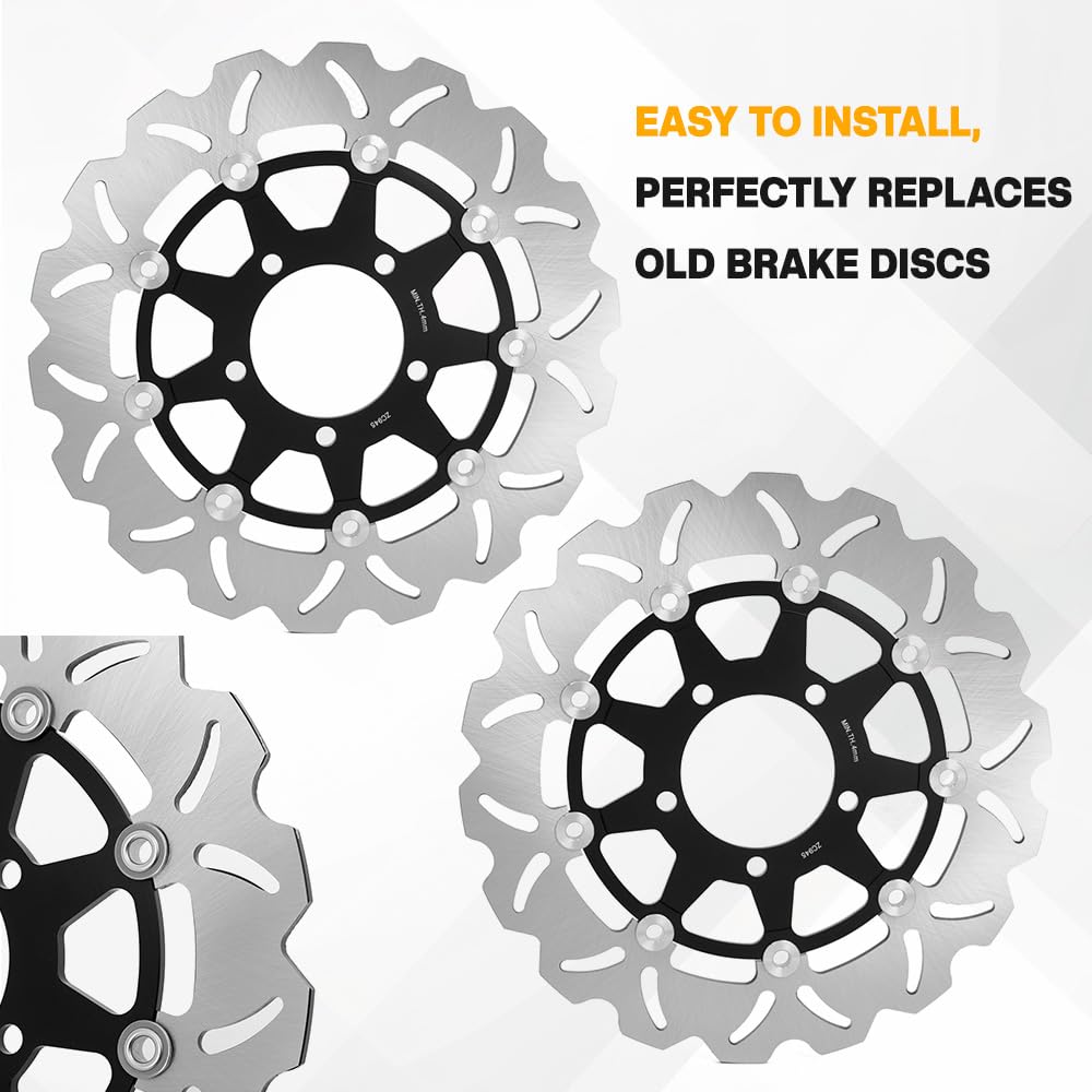 Amazon.com: SFriding Front Brake Disc Rotors and Pads for Kawasaki